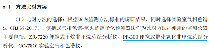 《固定污染源廢氣總烴、甲烷和非甲烷總烴的測(cè)定便攜式催化氧化-氫火焰離子化檢測(cè)器法》
